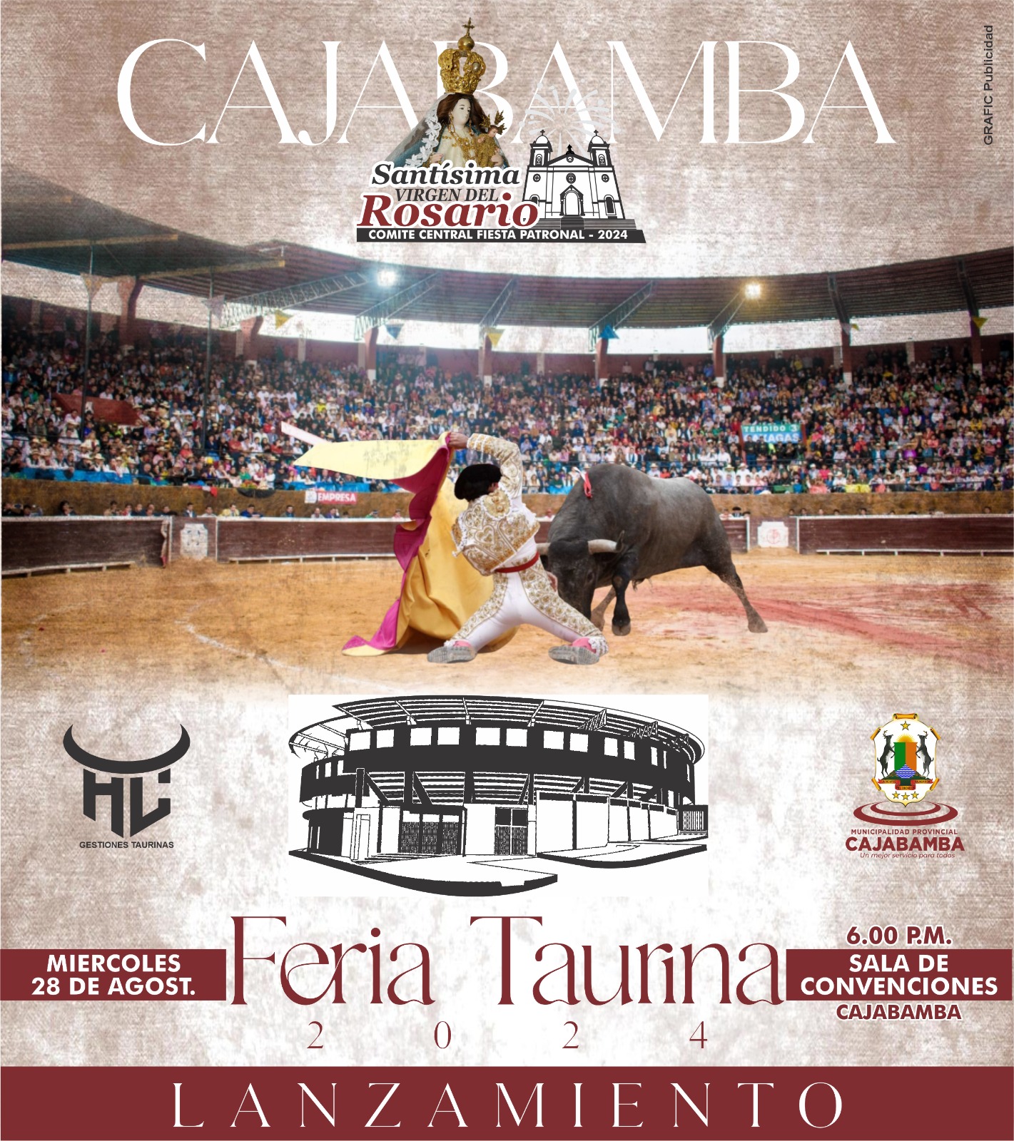 Lanzamiento oficial del cartel taurino de la Feria Virgen del Rosario - Cajabamba 2024