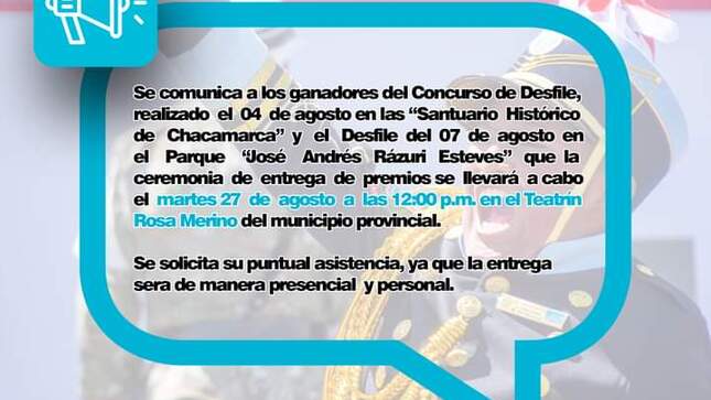 Invitación. 