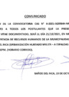Vista preliminar de documento COMUNICADO Convocatoria Publica CAS N° II-2021-SGRH-MDBI