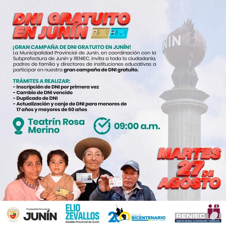 Comunicado de personas agarrando un DNI. 