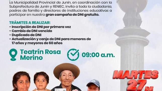 Comunicado de personas agarrando un DNI. 