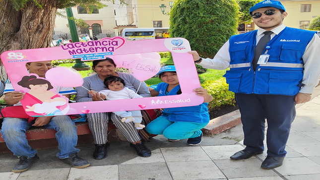 EsSalud Apurímac promueve la lactancia materna exclusiva con diversas actividades