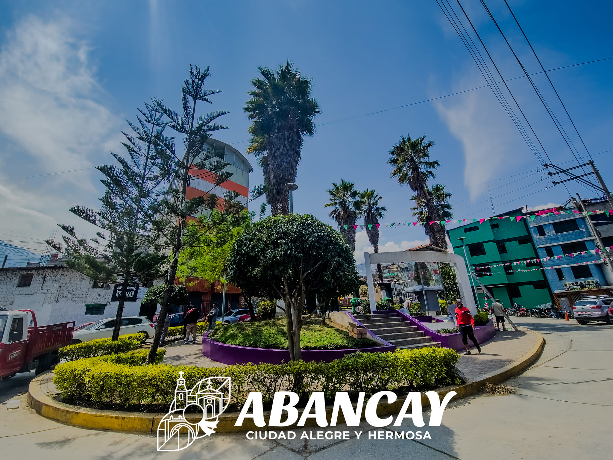 💯¡Fe Y Trabajo Conjunto! MPA Y PNP Realizan Trabajos De Mantenimeinto Del Parque Santa Rosa.🤝🏼