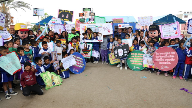V Caravana de Prevención en las escuelas ¡Súmate contra la violencia! se realizó con éxito en Las Salinas.