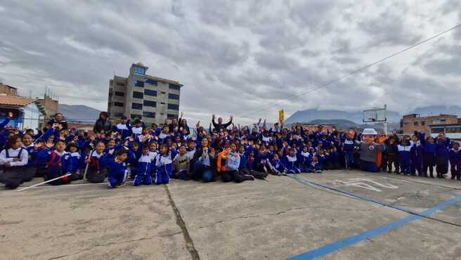Talleres de seguridad vial siguen llegando a más colegios de Huaraz