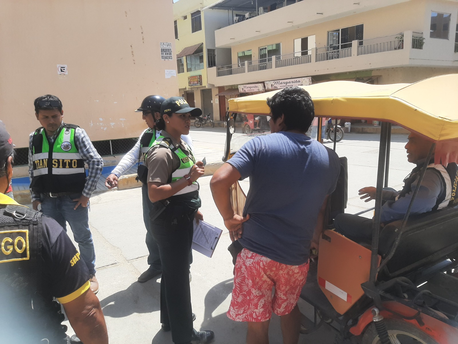 Operativo preventivo de sensibilización para Mototaxistas