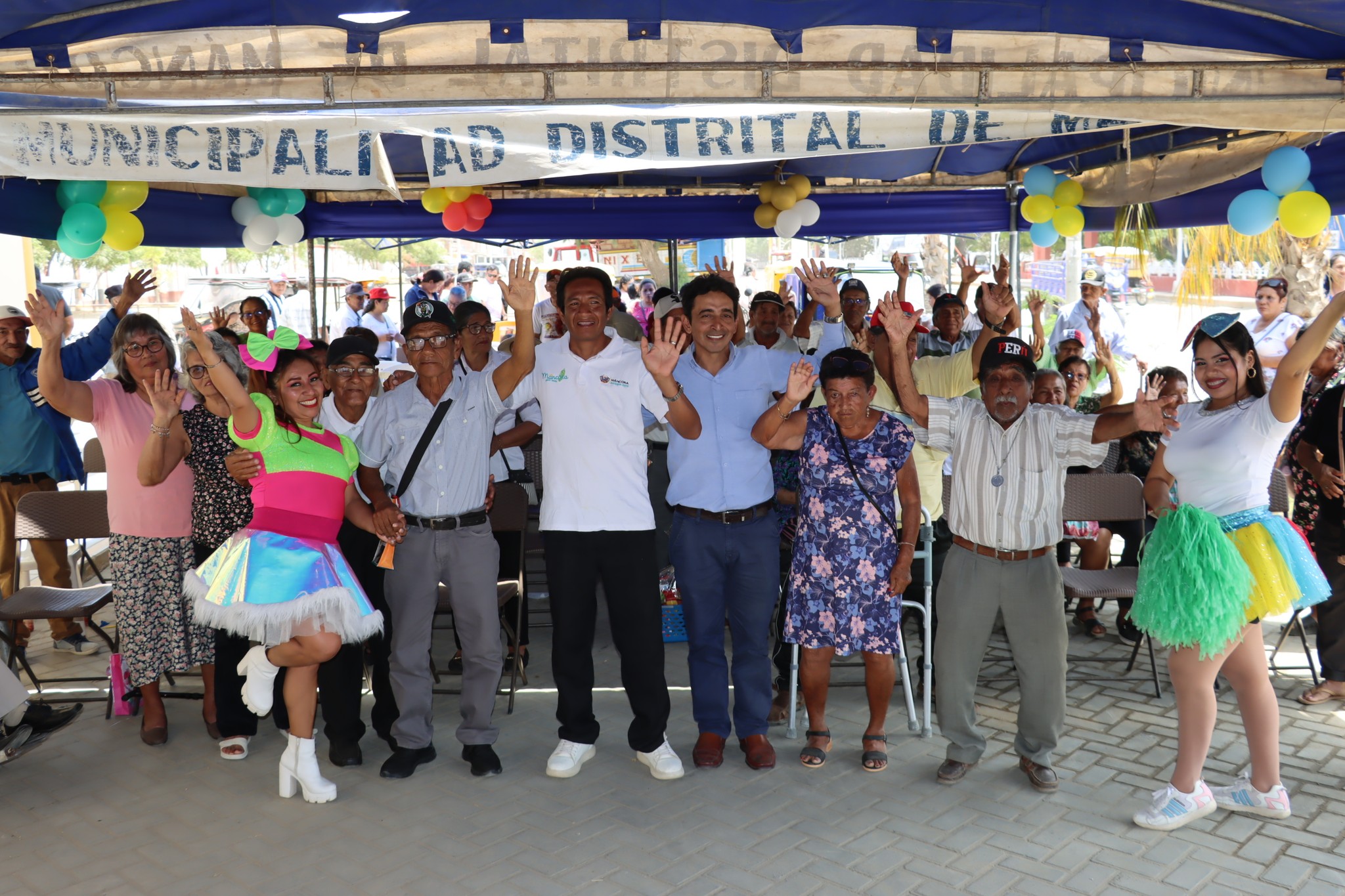 Con mucha algarabía la Municipalidad Distrital de Máncora, celebro el día del Adulto Mayor