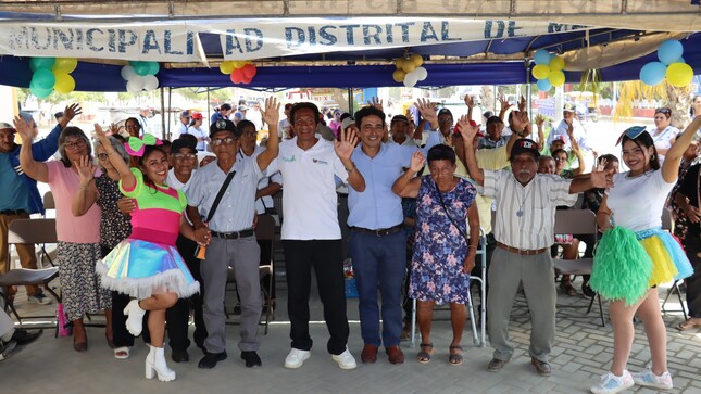 Con mucha algarabía la Municipalidad Distrital de Máncora, celebro el día del Adulto Mayor
