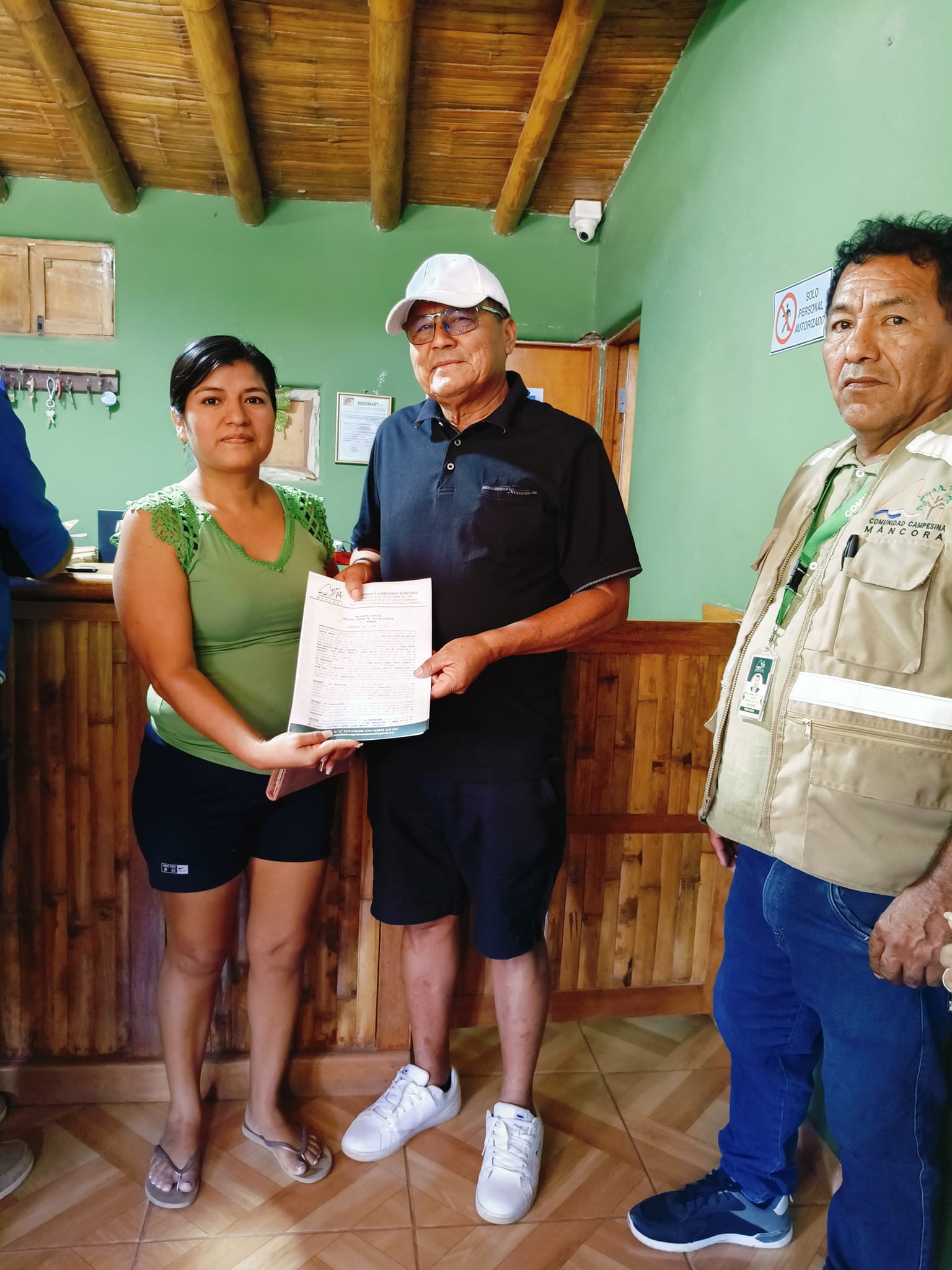 Comunidad Campesina y Municipalidad de Máncora realizan entrega de las primeras Minutas