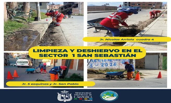 ✅La Gerencia de Desarrollo Ambiental continúa con sus esfuerzos para mantener limpia y ordenada nuestra ciudad. En esta ocasión, llevó a cabo una jornada de limpieza y deshierbo en varios puntos del Sector 1 San Sebastián.
👨🌾Los trabajos se concentraron en el Jr. Nicolás Arriola, cuadra 4, así como en el Jr. 5 Esquinas y el Jr. San Pablo. Estas acciones forman parte de un plan integral de mantenimiento de las áreas públicas, con el objetivo de mejorar la calidad de vida de los residentes y contribuir a un entorno más saludable y agradable.