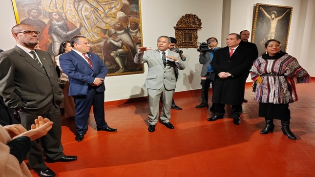 Presidente del TC Francisco Morales inauguró en una ceremonia la Pinacoteca de la Casa Pilatos