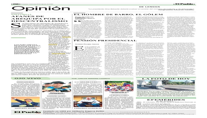 Afanes de Arequipa por el descentralismo