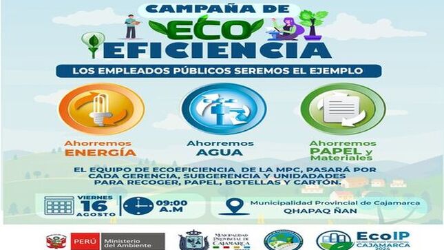 La Gerencia de Desarrollo Ambiental presenta la Campaña de Ecoeficiencia, enfocada en producir más, contaminando menos. Esta iniciativa tiene como meta promover el uso eficiente de la energía y los recursos naturales entre todos los colaboradores.