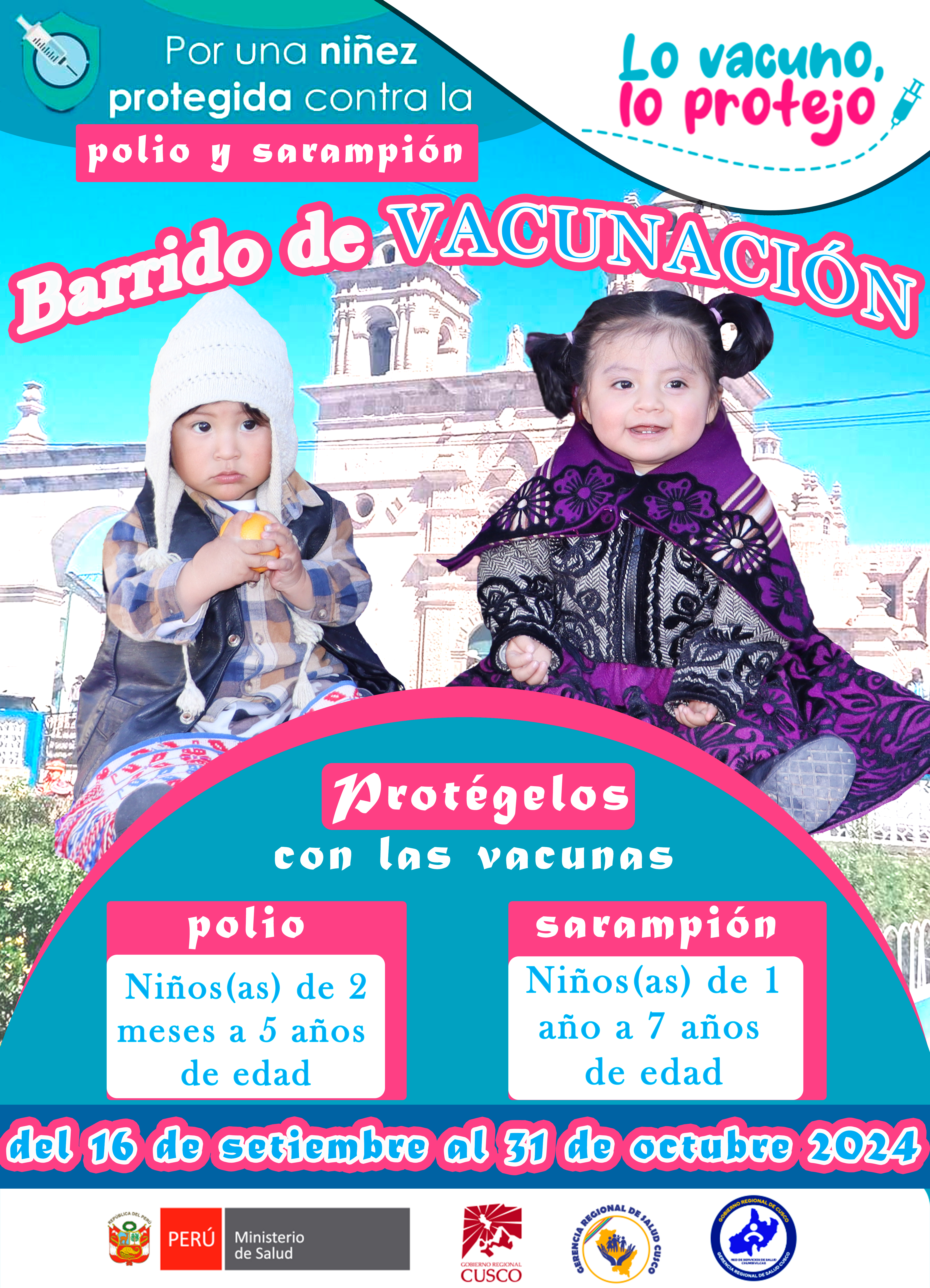 VACUNACION CONTRA EL POLIO Y SARAMPION