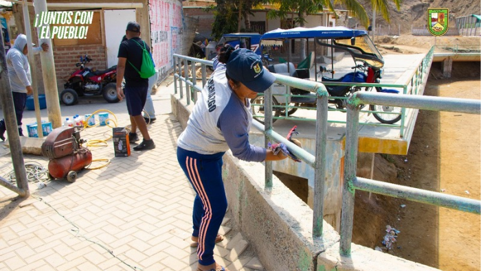 Foto Municipalidad y vecinos se unen para mejorar el barrio Santa Rosa