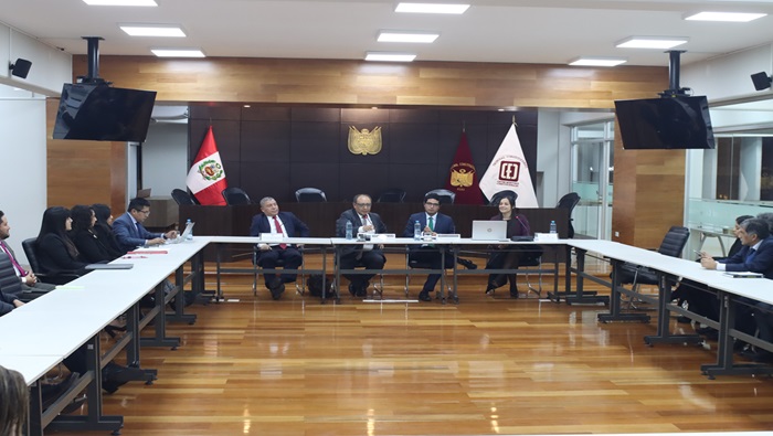 El presidente de la Sala Segunda Gustavo Gutiérrez realizó conversatorio sobre “Los principios en materia laboral y previsional en el modelo constitucional peruano”