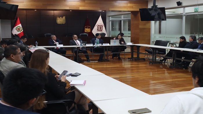 El presidente de la Sala Segunda Gustavo Gutiérrez realizó conversatorio sobre “Los principios en materia laboral y previsional en el modelo constitucional peruano”