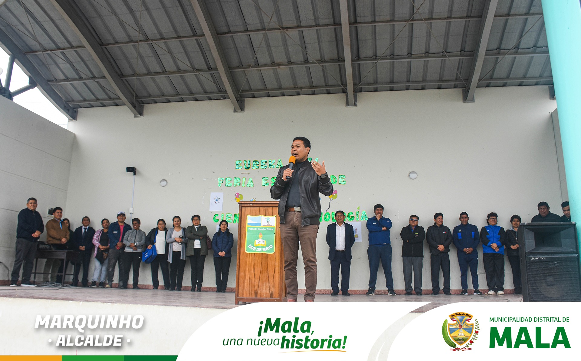 Entrega de 2 Mallas Raschel a la IEP N°20158 - 2 de Mayo La Huaca