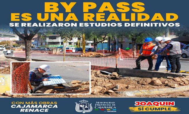✅ La modernización de Cajamarca avanza con paso firme. Los estudios definitivos del by-pass del Óvalo Musical, que incluyen topografía, calicatas, conteo de tráfico y determinación de peso vehicular, se han completado con éxito, demostrando que esta obra emblemática es ya una realidad.
🔧 Este importante avance es fruto del compromiso y liderazgo del alcalde provincial Joaquín Ramírez, quien ha trabajado incansablemente para que Cajamarca dé un paso hacia la modernidad con esta infraestructura vital para mejorar la fluidez vehicular y el desarrollo urbano.
🏗️ El by-pass del Óvalo Musical no solo es un proyecto, sino un hito en el progreso de nuestra ciudad, que demuestra cómo con decisión y gestión eficiente se pueden concretar grandes obras que transforman la vida de los cajamarquinos.