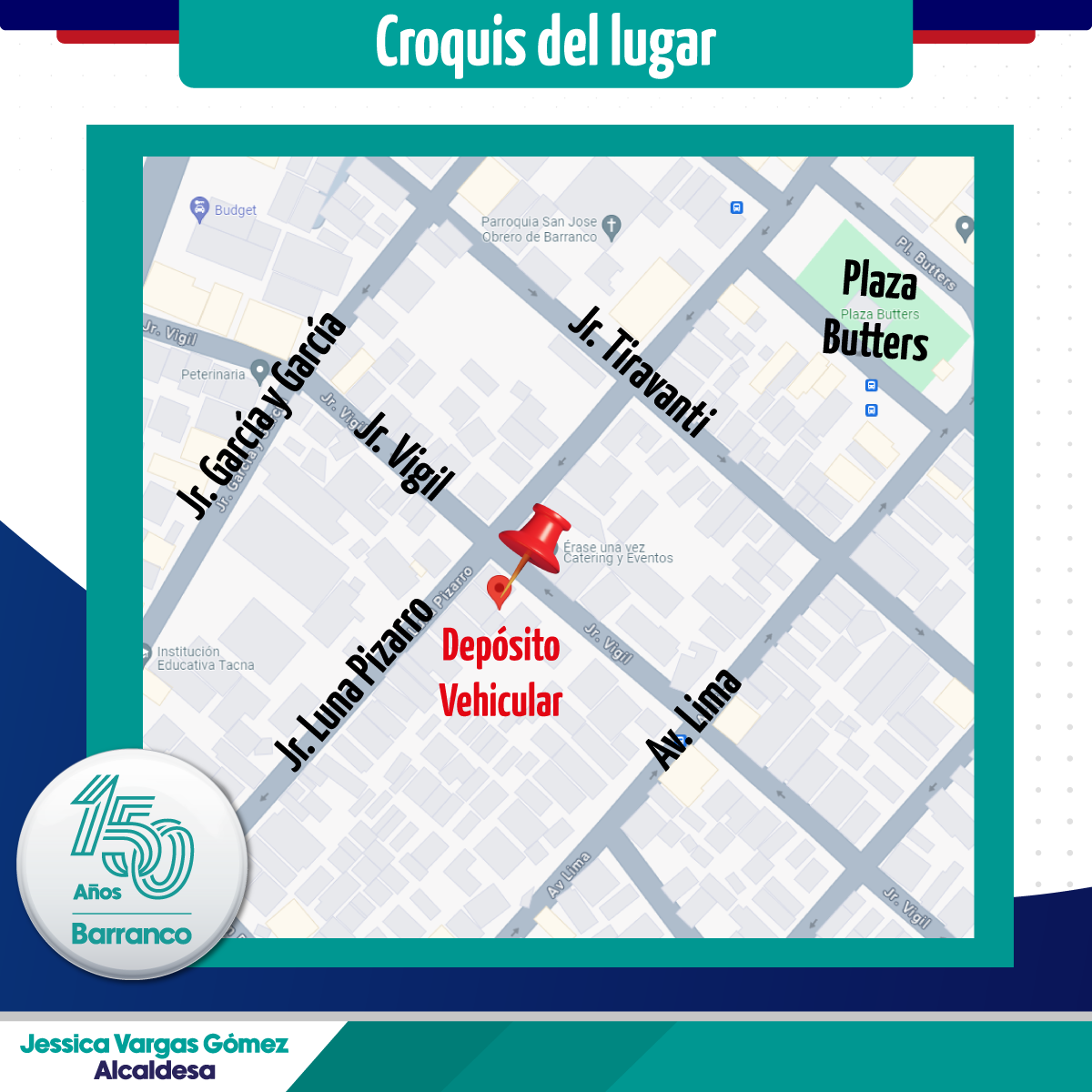 Ubicación Deposito vehicular