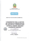 Vista preliminar de documento Directiva N° 002-2024-SGGRH-GA-GM/MDCGAL