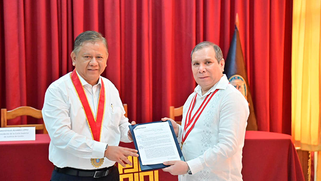 Presidente del Poder Judicial es declarado Huésped Ilustre