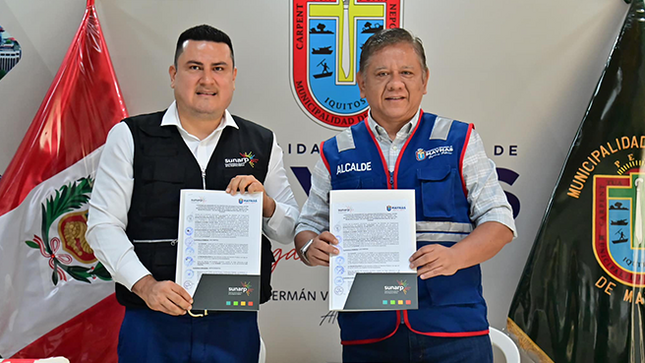 Maynas moderniza servicios con convenio Sunarp