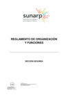 Vista preliminar de documento Reglamento de Organización y Funciones - Sección Segunda