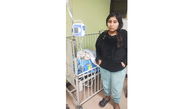 Trasladan a Lima a Bebé que Requiere Nutrición Parenteral y Reparación del Tubo Digestivo