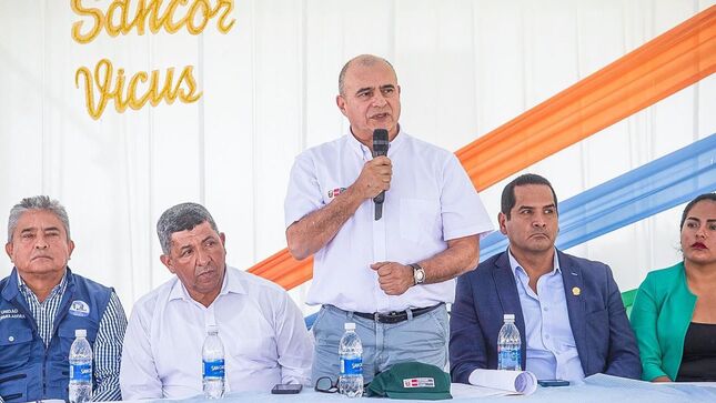 Viceministro del MIDAGRI, Iván Ramos, anunció que financiamiento se logró bajo un trabajo articulado con autoridades regionales y locales, con el apoyo de las Juntas de Usuarios de Piura.
