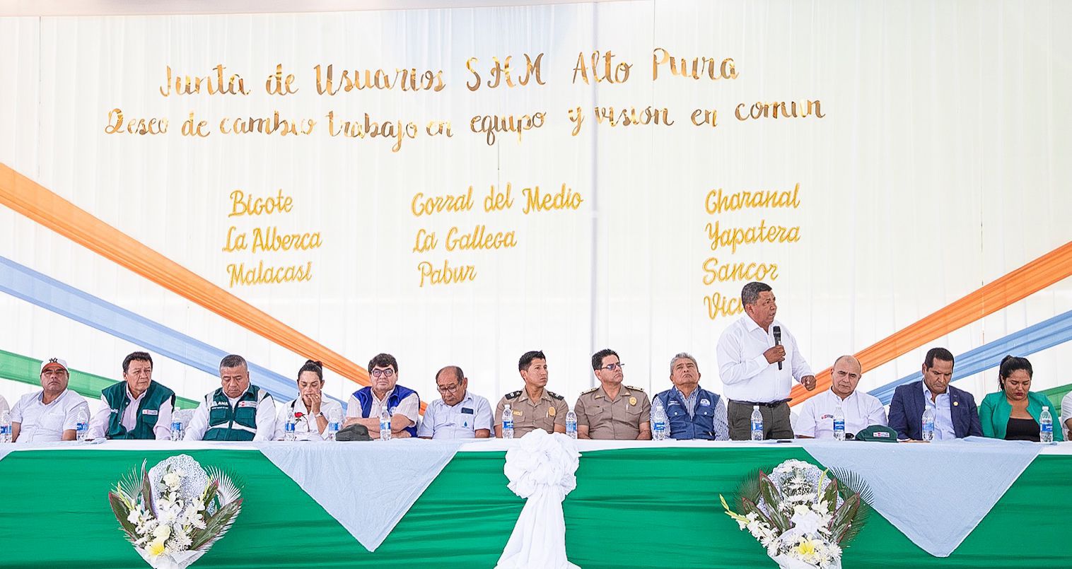 Viceministro del MIDAGRI, Iván Ramos, anunció que financiamiento se logró bajo un trabajo articulado con autoridades regionales y locales, con el apoyo de las Juntas de Usuarios de Piura.