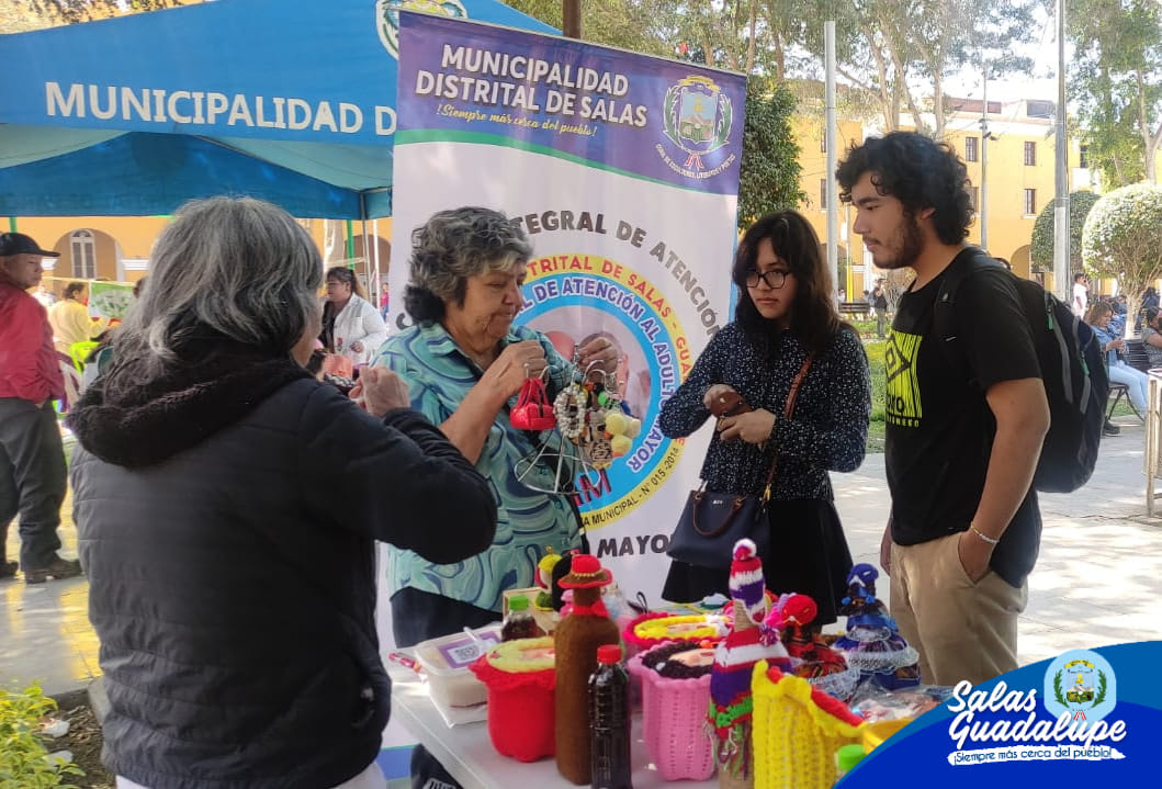 ADULTOS MAYORES DEL DISTRITO DE SALAS – GUADALUPE RESALTAN SU CREATIVIDAD Y EMPRENDIMIENTO EN LA PRIMERA FERIA REGIONAL DE ICA