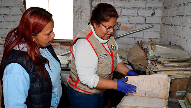 AGN visita archivos históricos del pueblo joven más antiguo de Lima en Chorrillos