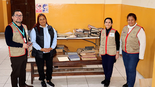 AGN visita archivos históricos del pueblo joven más antiguo de Lima en Chorrillos
