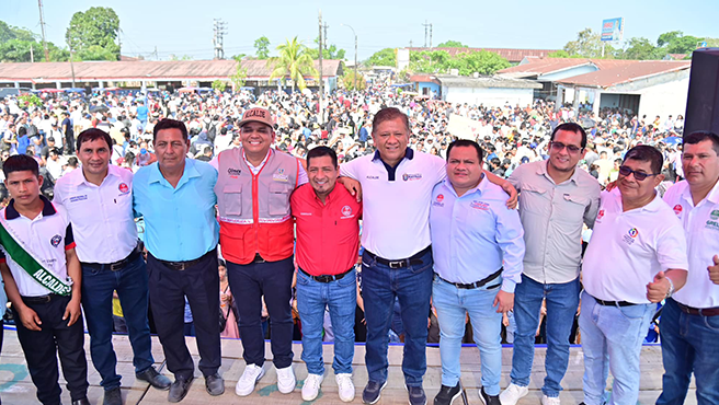 Alcalde Chong impulsa modernización de colegio en Punchana