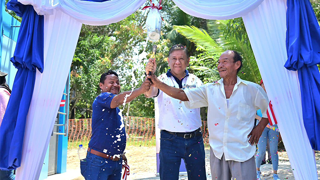Llega el agua potable a San Pedro después de 137 años