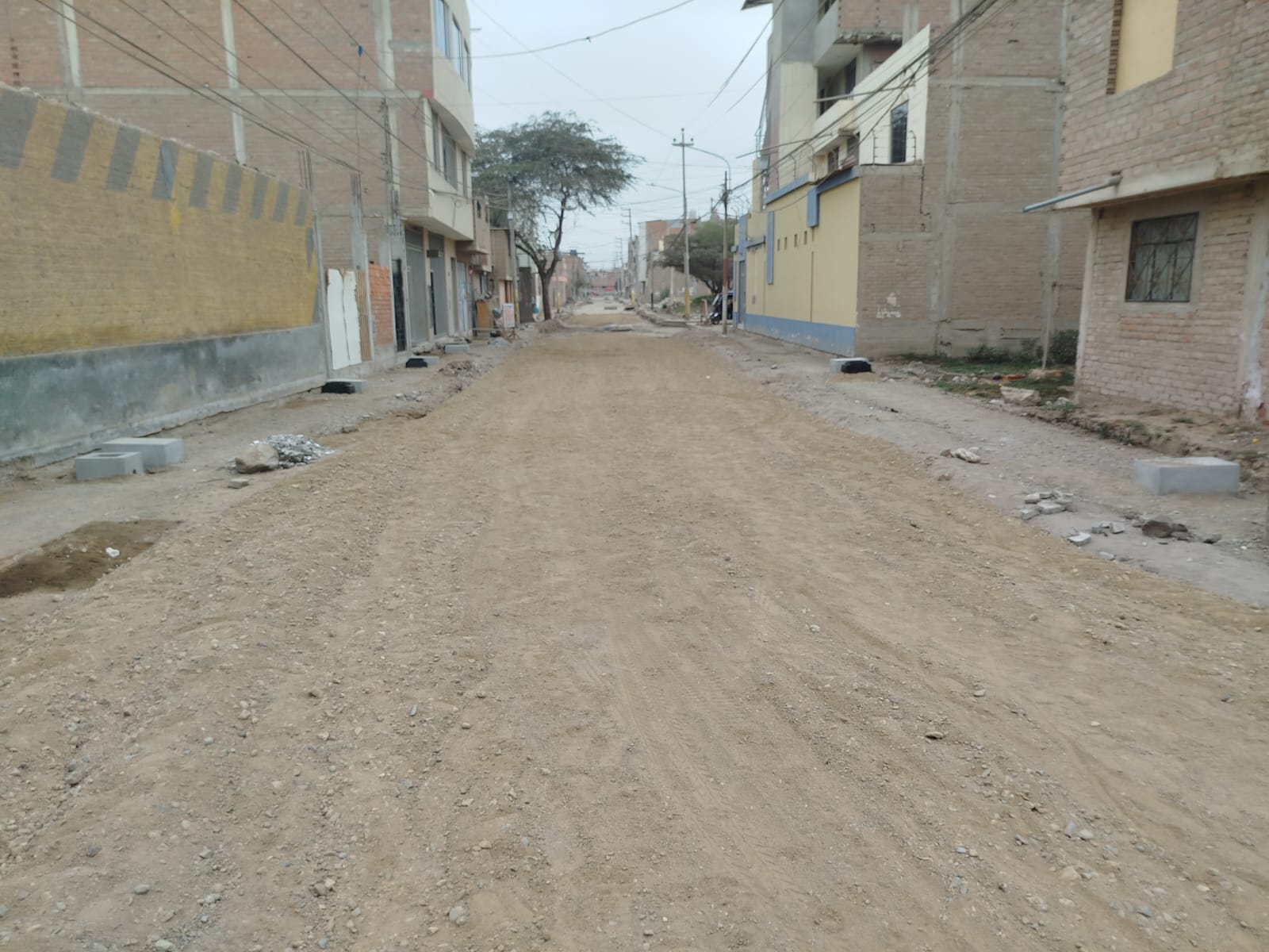 calle Bermejo con afirmado