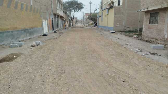 calle Bermejo con afirmado