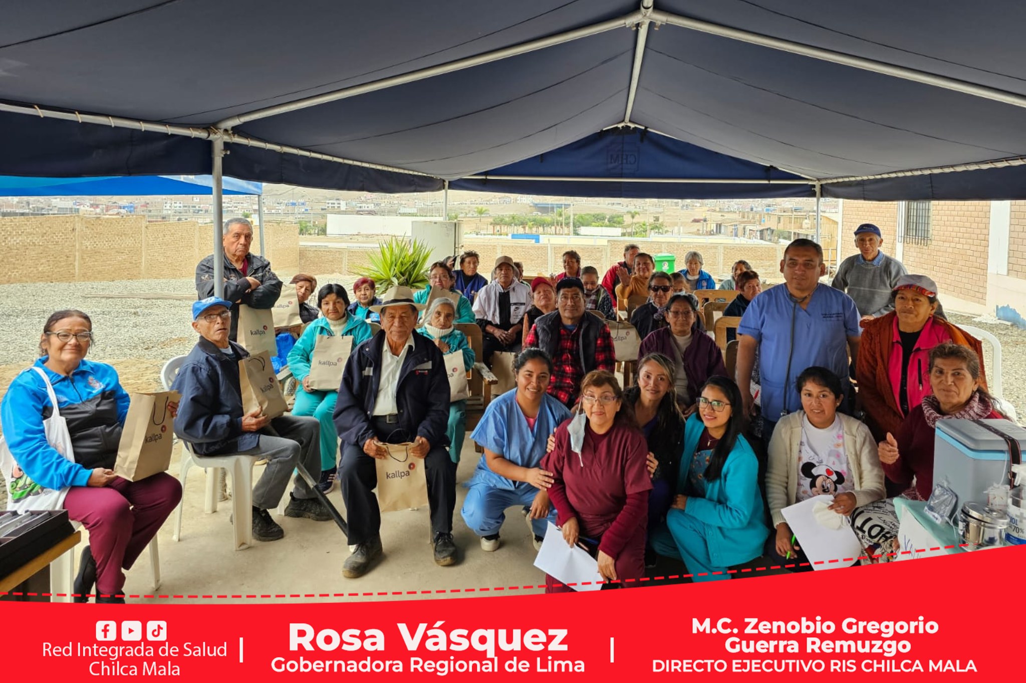 RIS Chilca Mala realiza Campaña de Salud Integral en el marco del "Día del Adulto Mayor", en un trabajo articulado con la empresa privada.