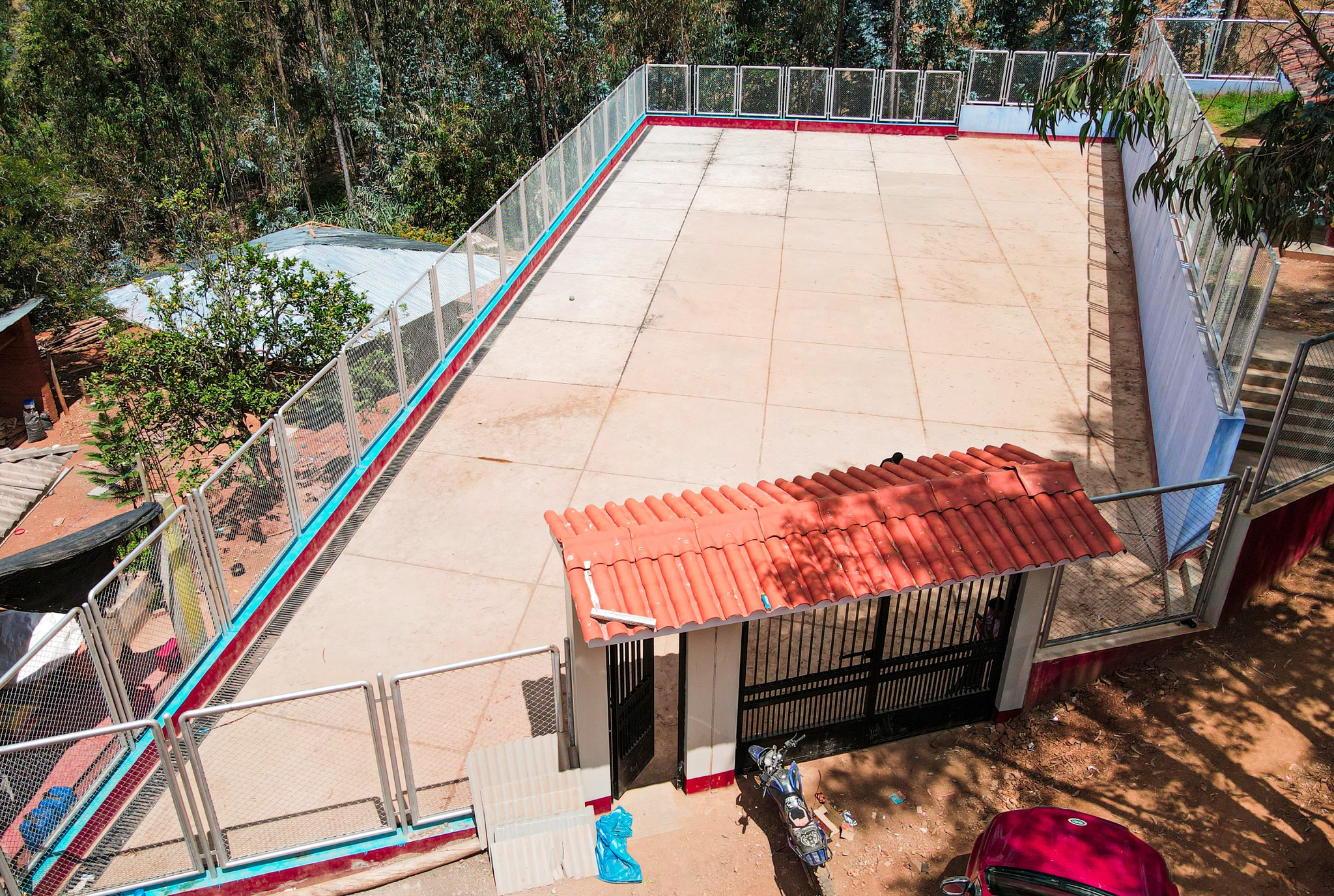 Espacio recreativo en el sector Capulí distrito Sartimbamba.