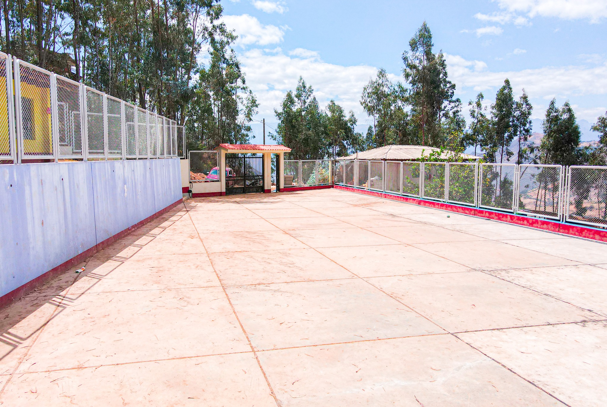 Espacio recreativo en el sector Capulí distrito Sartimbamba.