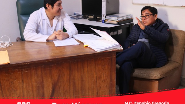 Reunión con el jefe de MicroRed Mala de la jurisdicción de la Red Integrada de Salud Chilca Mala.