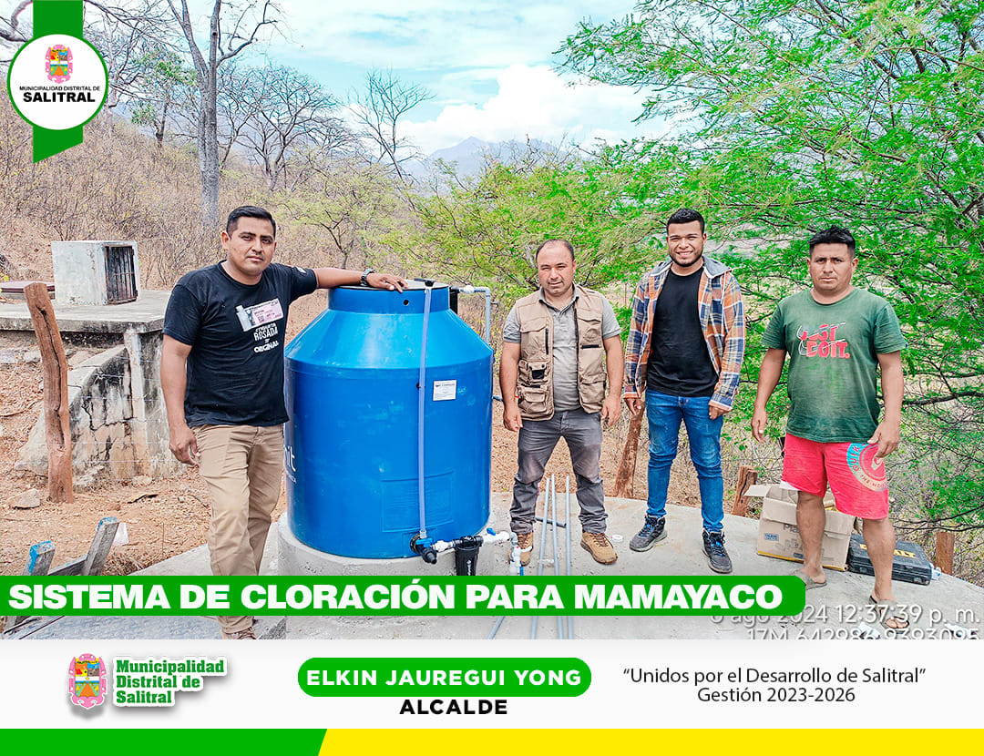 SISTEMA DE CLORACIÓN PARA MAMAYACO