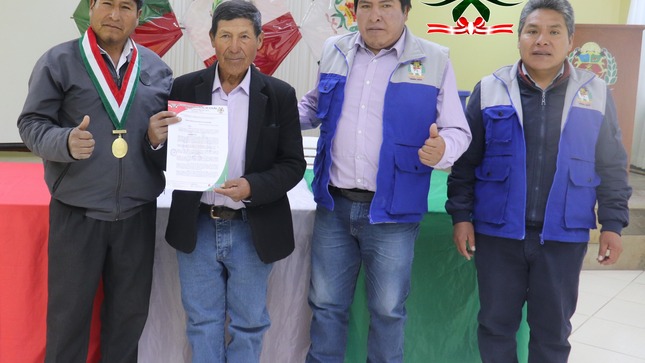 COMUNIDAD CAMPESINA de CONDORANI - SANTA CLARA TIENE NUEVO AGENTE MUNICIPAL