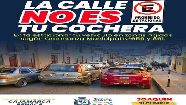 Ayudemos a mantener nuestras calles libres y seguras para todos. Estacionar correctamente es respeto y responsabilidad. ¡𝑯𝒂𝒛 𝒕𝒖 𝒑𝒂𝒓𝒕𝒆! 🛣️✅