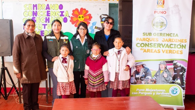 Campaña de sensibilización “Sembrando conciencia, cosechando un futuro verde” llega a la I.E.P. N° 70003 Sagrado Corazón de Jesús