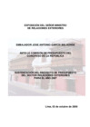 Vista preliminar de documento  Discurso ante la Comisión de Presupuesto y Cuenta General de la República (2007)