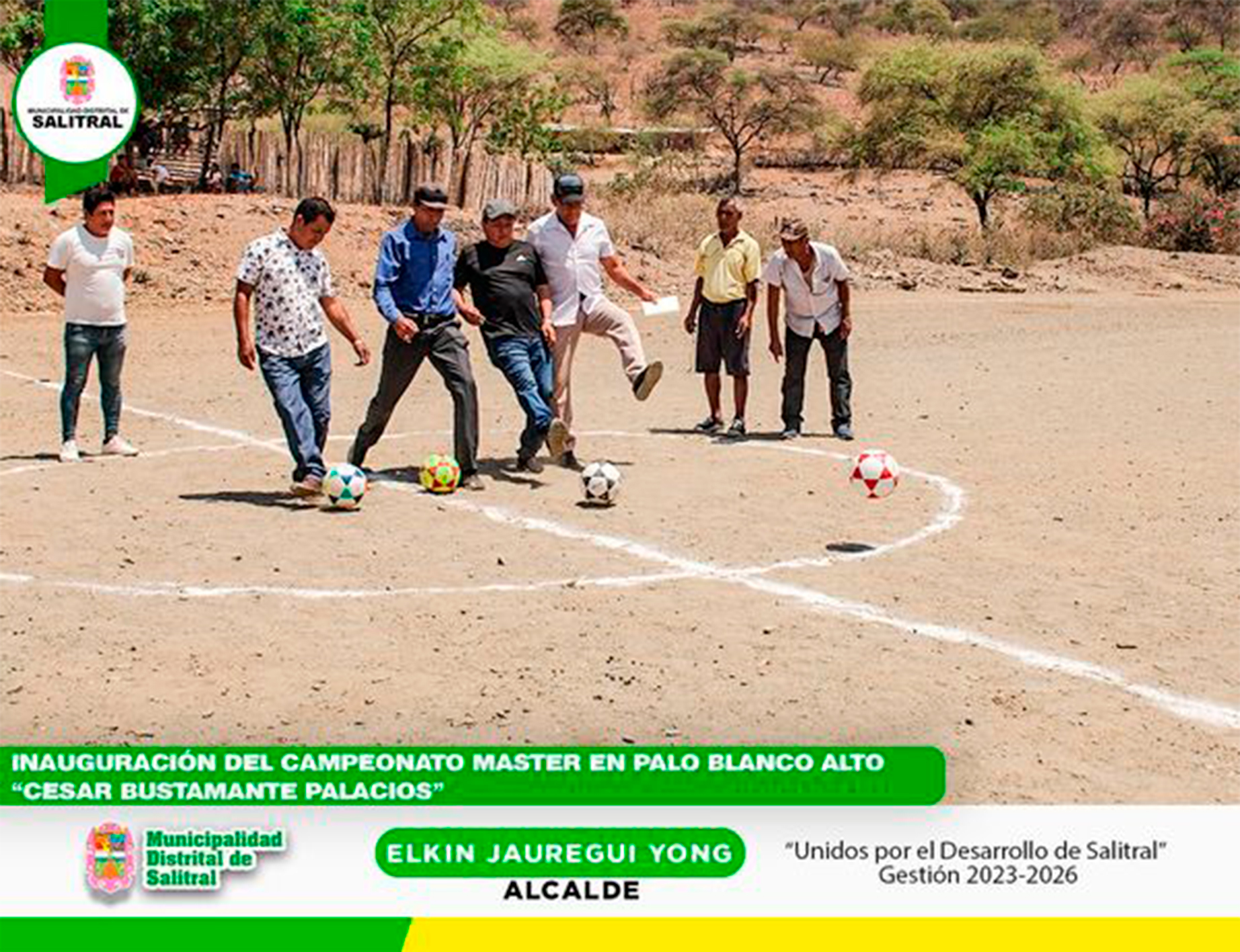 Inauguración del campeonato master en Palo Blanco Alto “Cesar Bustamante Palacios”