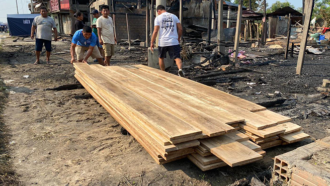 Maynas brinda apoyo a familiares afectadas por incendio