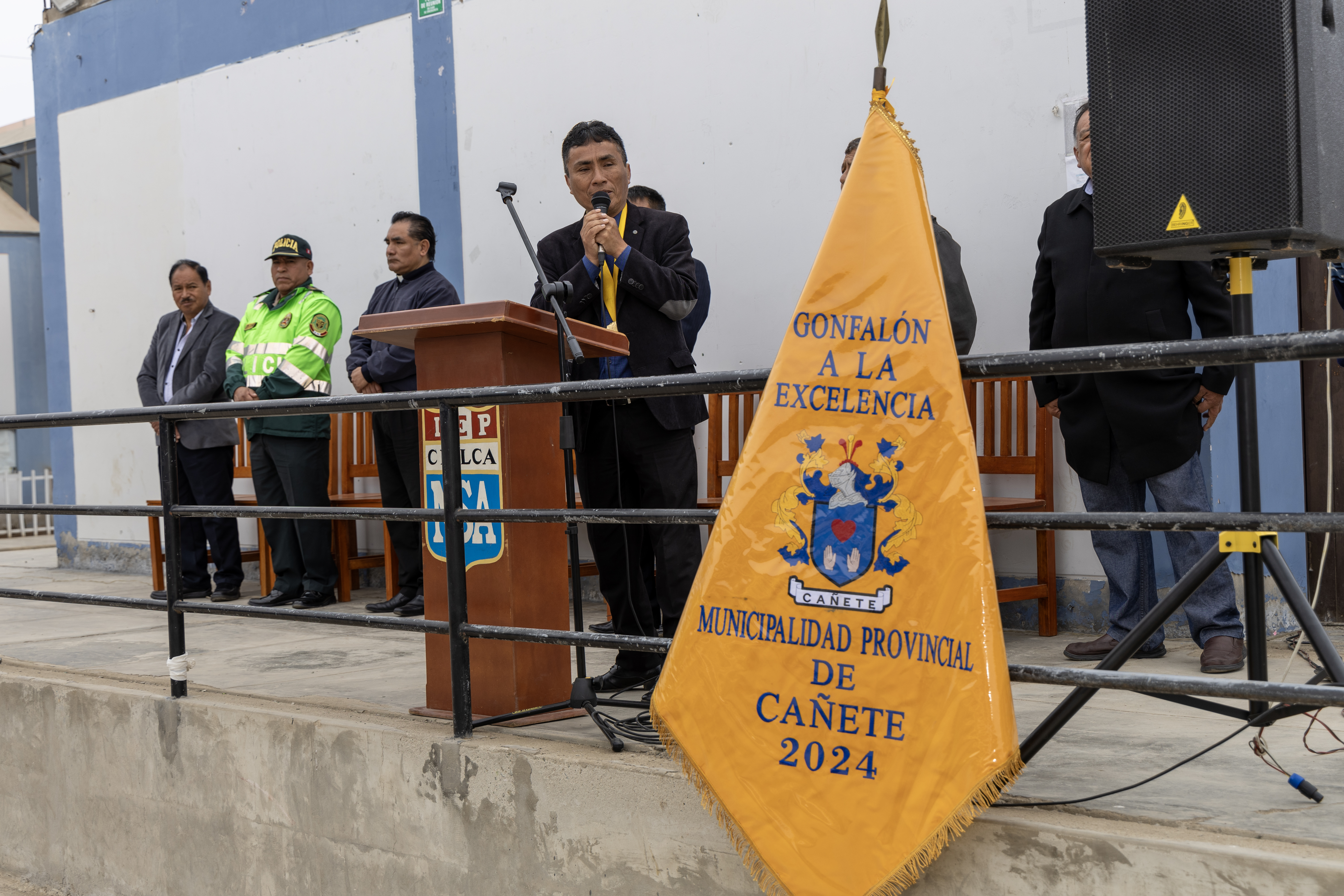 CENSA ocupó segundo lugar en desfile provincial por el 468° aniversario de fundación española de Cañete
